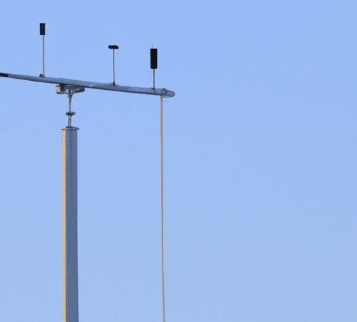 how tall should the weather station mounting pole be