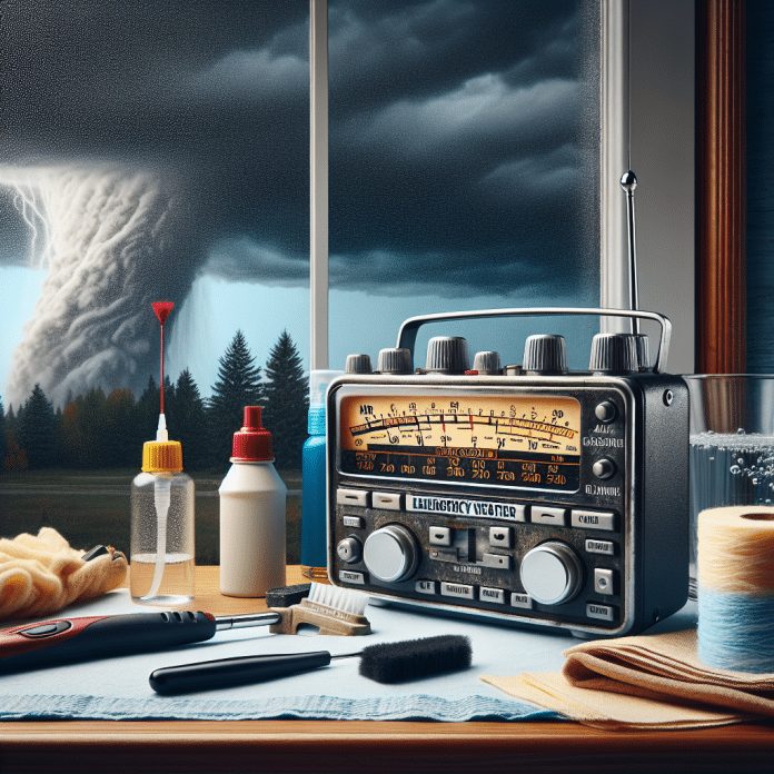 how do i clean and care for my emergency weather radio 1
