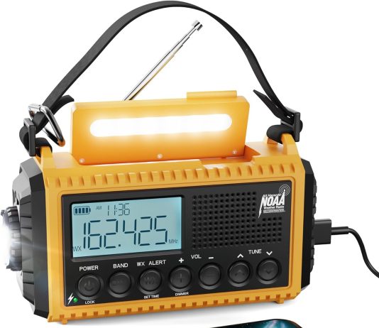 emergency radio raynic 5000 weather radio solar hand crank amfmswnoaa weather alert portable radio review