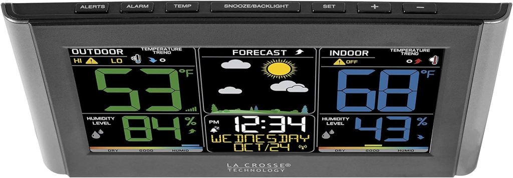 La Crosse Technology C85845-INT Weather Station, Black