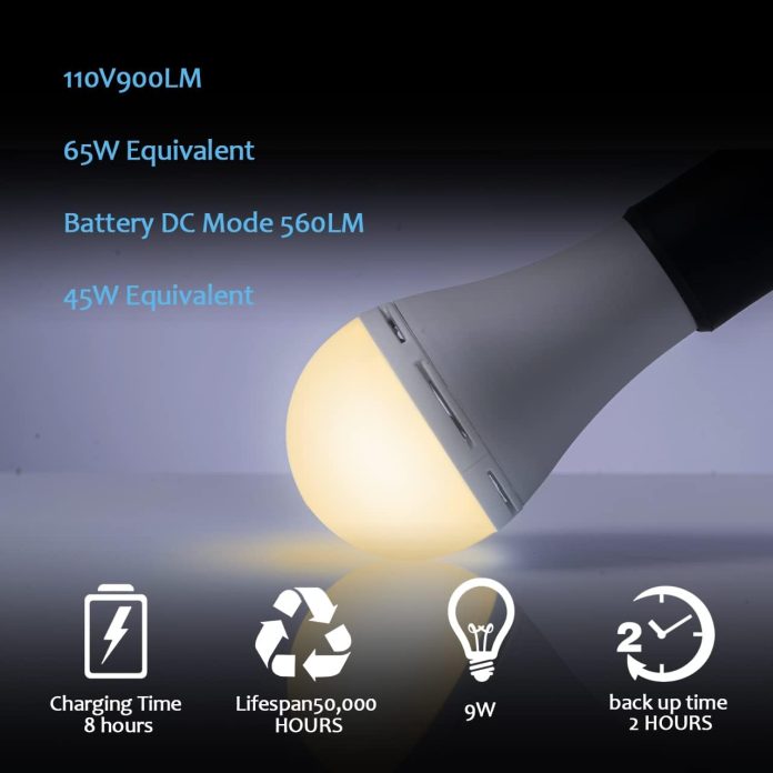 wahadi rechargeable emergency led bulb review