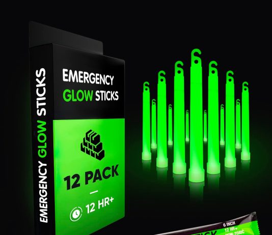 emergency glow sticks with 12 hours duration individually wrapped industrial grade glowsticks for survival gear camping