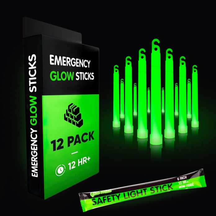 emergency glow sticks with 12 hours duration individually wrapped industrial grade glowsticks for survival gear camping