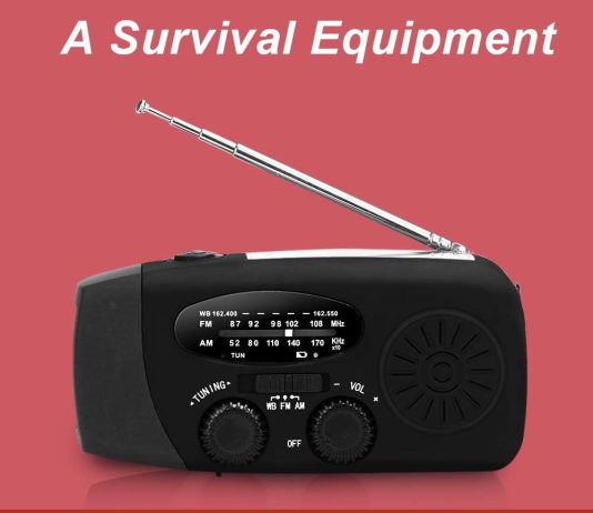 upgraded emergency solar weather radio hurricane supplies earthquake kit hand crank self powered amfmwb noaa wind up sur 1